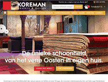 Tablet Screenshot of koremanmaastricht.nl